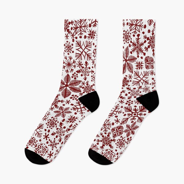 Item preview, CHRISTMAS SNOWFLAKES, red snowflakes designed and sold by emporiumjulium.
