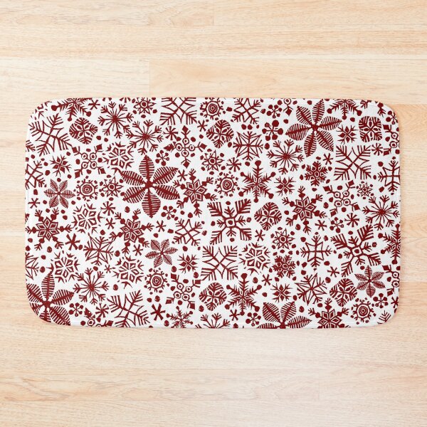 Item preview, CHRISTMAS SNOWFLAKES, red snowflakes designed and sold by emporiumjulium.