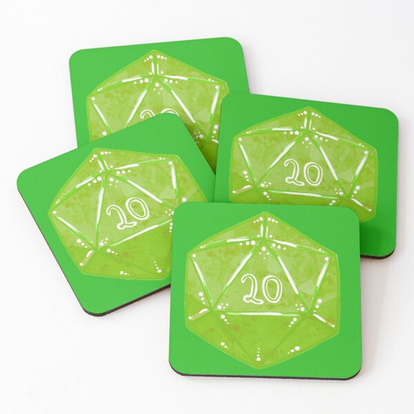 Item preview, Green Natural 20 Dungeons and Dragons Candy Dice! designed and sold by amyscabgarden.
