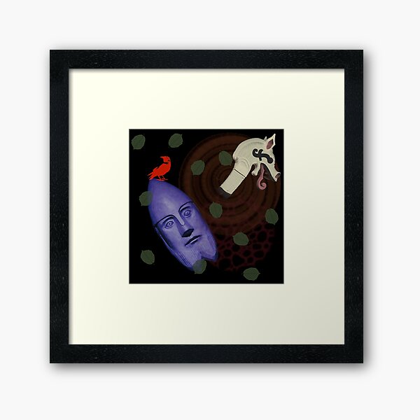 Viking pattern Framed Art Print