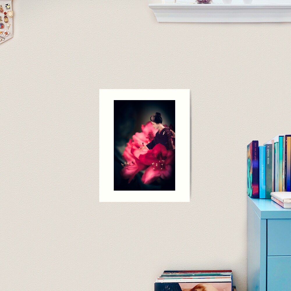 Impression artistique « Portrait de voyage imaginaire- Maiko Rhododendron»