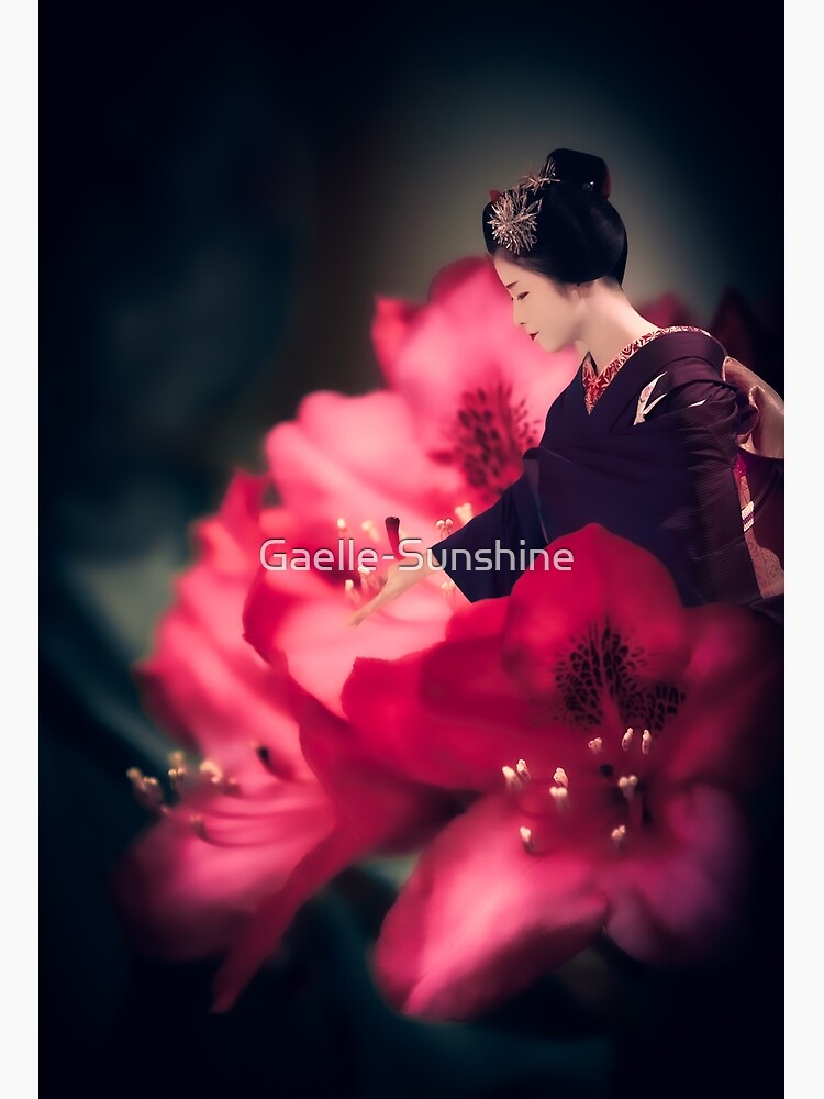 « Portrait de voyage imaginaire- Maiko Rhododendron » par Gaelle-Sunshine
