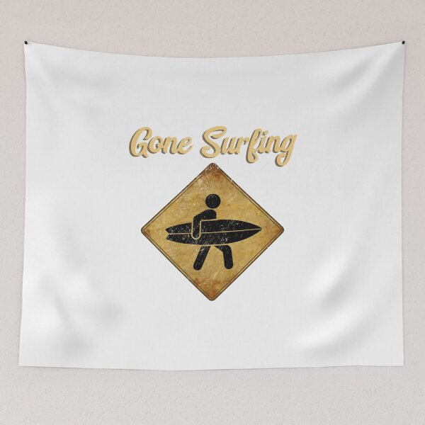 Item preview, Gone Surfing Surf California Surf Hawaii Vintage Sign Tee designed and sold by noirty.