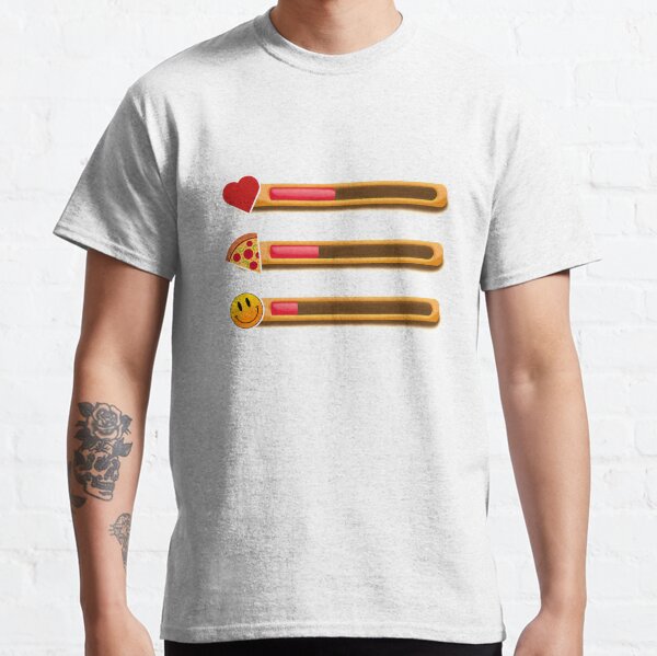 Gift for a Geek (boyfriend/girlfriend/husband/wife/YOU!) | Gamers - game health bar | Current mood: hungry, sad, hp low Classic T-Shirt