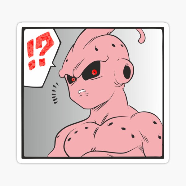 Majin Buu from Dragon Ball Z Sticker for Sale by TarallaG