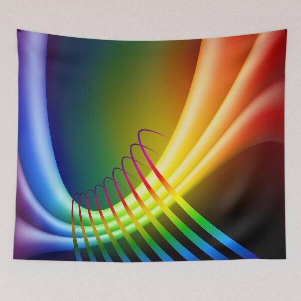 Item preview, Funky, multi-color rainbow pattern designed and sold by yougalore.