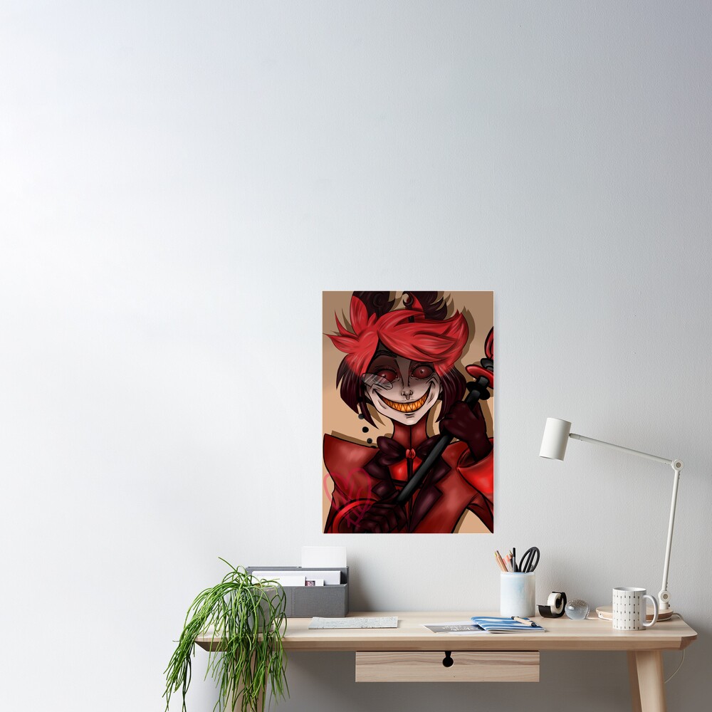 Alastor Hazbin Hotel Poster For Sale By Cupcakieee Redbubble