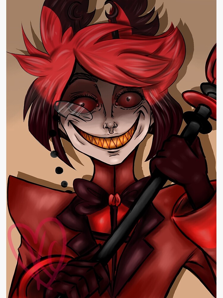 Alastor Hazbin Hotel Poster For Sale By Cupcakieee Redbubble