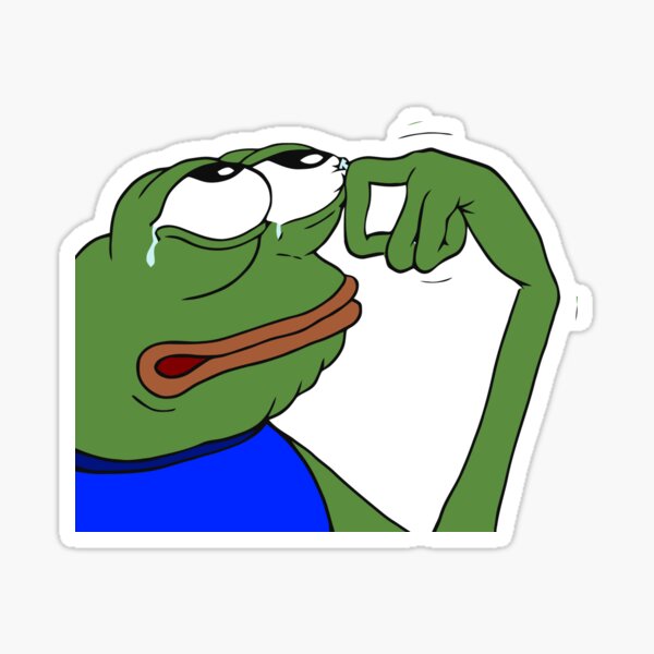 Crying Frog Stickers | Redbubble