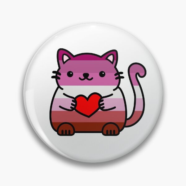 Item preview, Lesbian Pride Flag Kitty designed and sold by ilexdesigns.