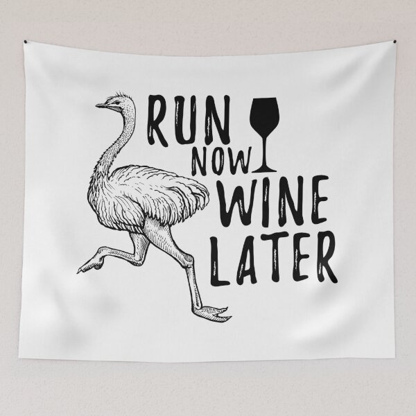 Item preview, Run Now Wine Later designed and sold by Full Moon.
