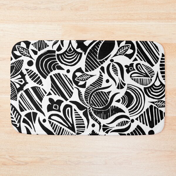 Item preview, Folksy pattern with lines / flowers and lines designed and sold by emporiumjulium.