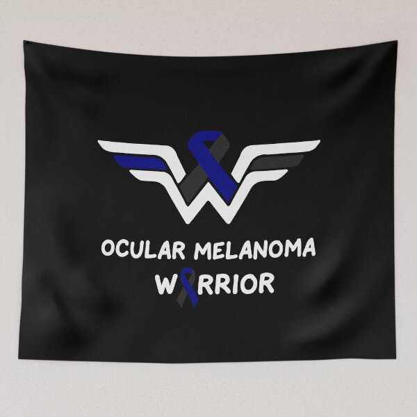 Item preview, Ocular Melanoma Awareness Warrior Support Survivor Black & Navy Ribbon Gifts  designed and sold by jimiyour.
