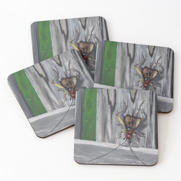 Item preview, Handsome Trig/Red-Headed Bush Cricket designed and sold by Eco-Artopia.