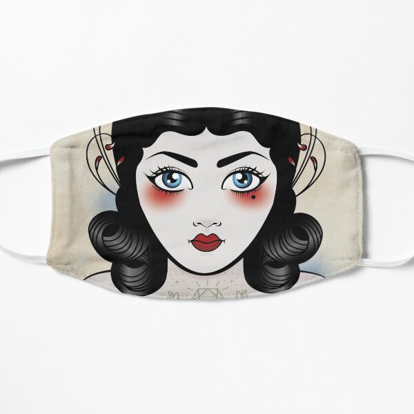 Flapper girl with tats Small Mask