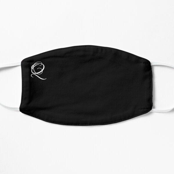 Letter Q Alphabet Minimalist Art Mask