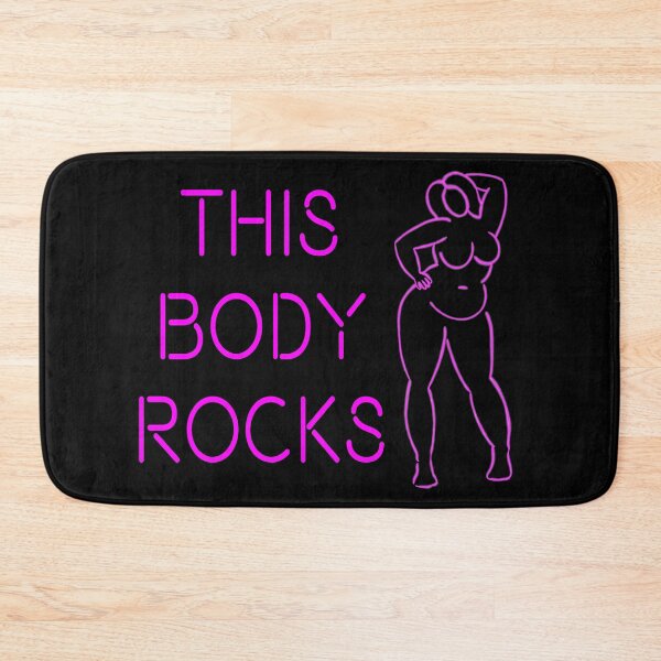 Item preview, This body rocks - neon sign body positive statement  designed and sold by BopoWatercolour.
