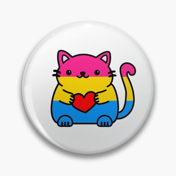 Artikelvorschau, Pansexual Pride Flagge Kitty entworfen und verkauft von ilexdesigns.