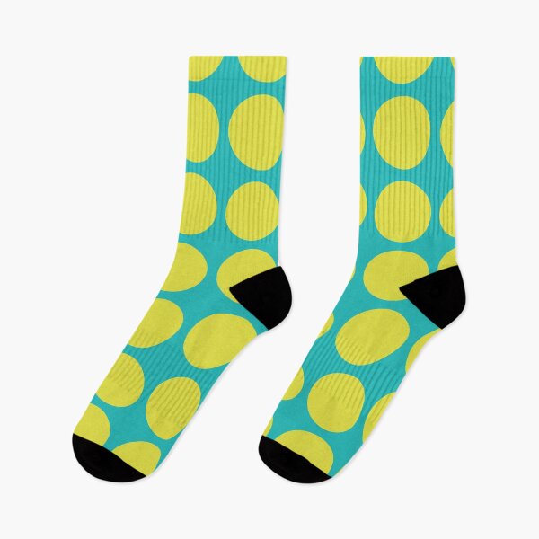 Item preview, Yellow Dots Circles On Aquamarine Blue Background designed and sold by RichieH.