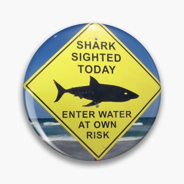 Item preview, Shark sign designed and sold by KNBS.