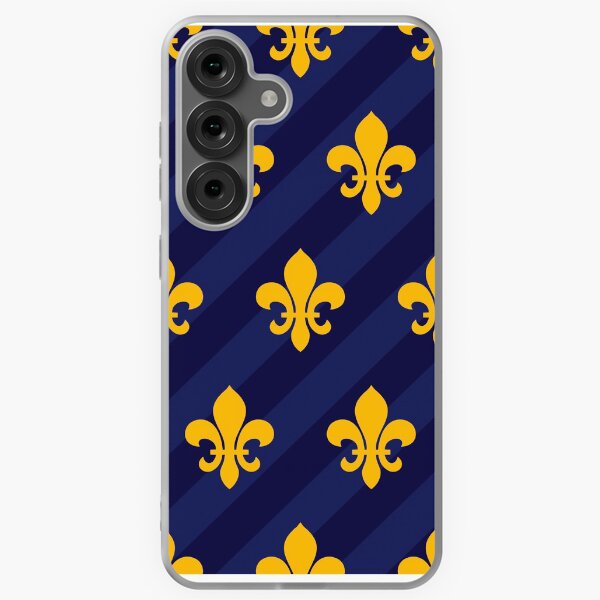 Item preview, Fleur de Lys gold blue larger designed and sold by lathspell.