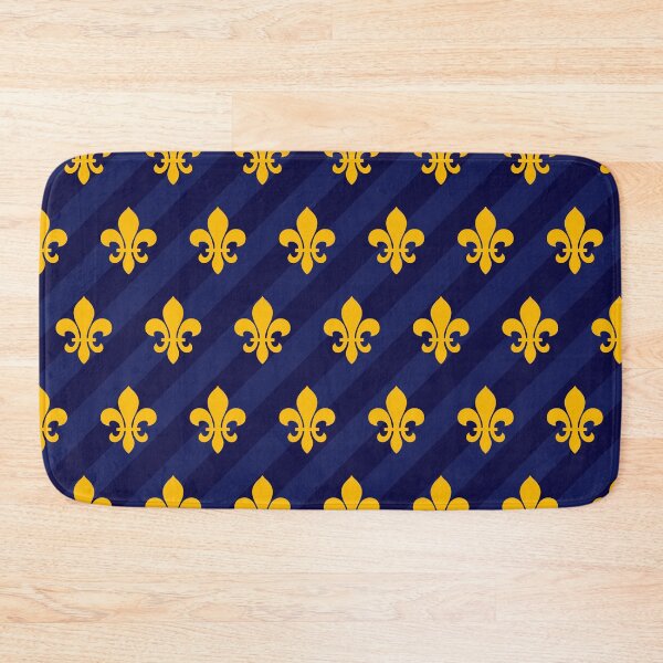 Item preview, Fleur de Lys gold blue larger designed and sold by lathspell.