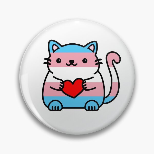 Artikelvorschau, Transgender Pride Flagge Kitty entworfen und verkauft von ilexdesigns.