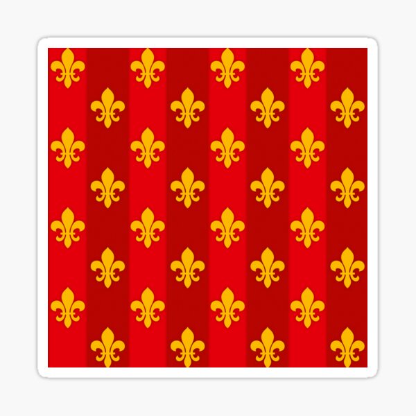 Fleur de Lys Rotgold größer Sticker