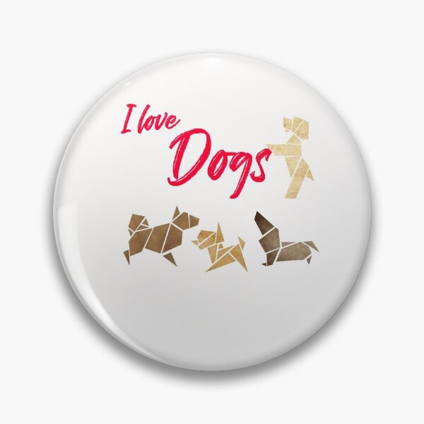 Artikelvorschau, Origami i love dogs entworfen und verkauft von Schmuddelshirt.