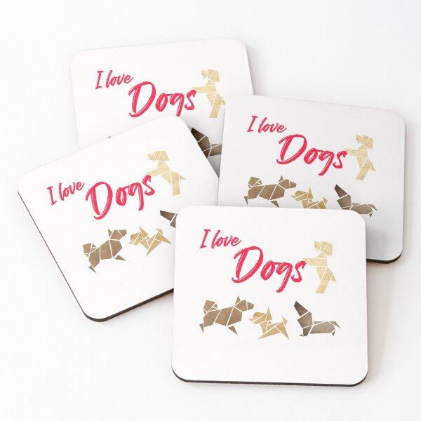 Item preview, Origami i love dogs designed and sold by Schmuddelshirt.