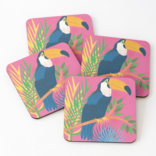 Item preview, Toucan Tropical Bird Print with Goache Texture designed and sold by Jess  Hubbard.