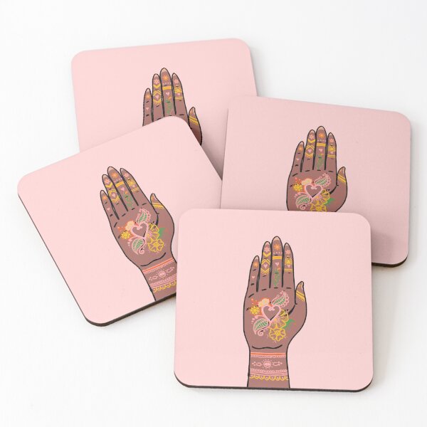 Item preview, Colourful heart Henna Hand designed and sold by Nisha-Jayne.