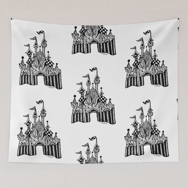 Item preview, Castle Magic ~ Zentangle  designed and sold by EmoodleDoodle.