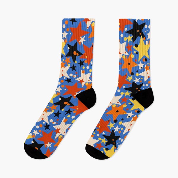 Item preview, Fun ditsy print with bright colorful stars designed and sold by Daria Rosen.