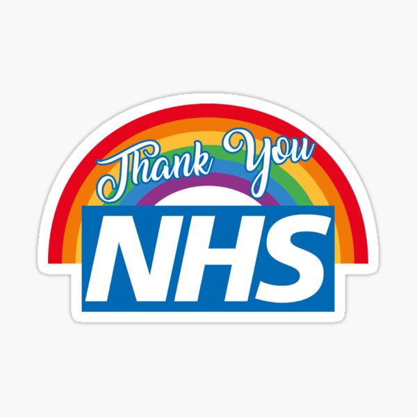 Nhs Rainbow Heart Stickers Redbubble - london national health service roblox