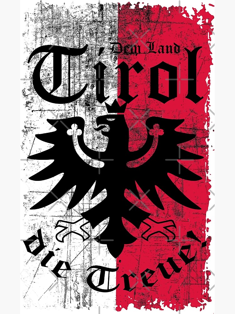 Autoaufkleber Dem Land Tirol die Treue, mit Tiroler Adler.