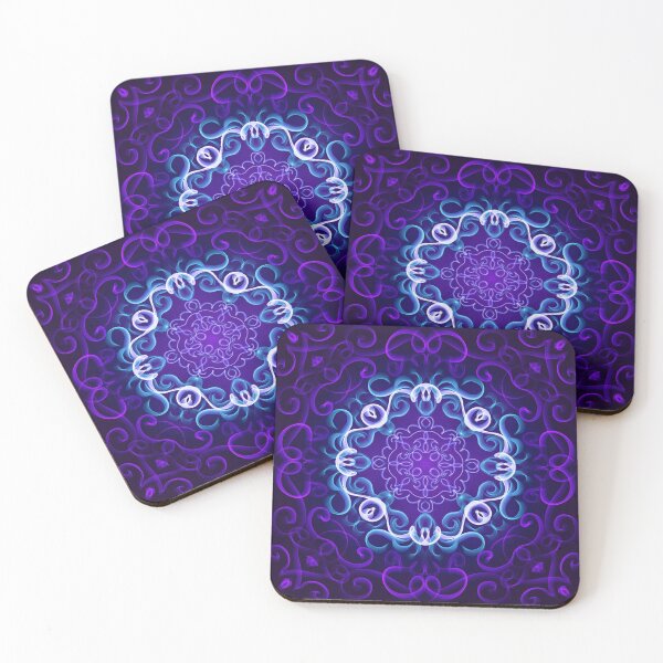 Aperçu de l'œuvre Mandala bleu et violet créée et vendue par AmandaGoulart.