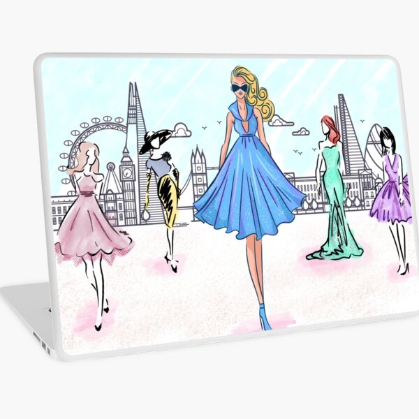 fashion design laptop mac sketch