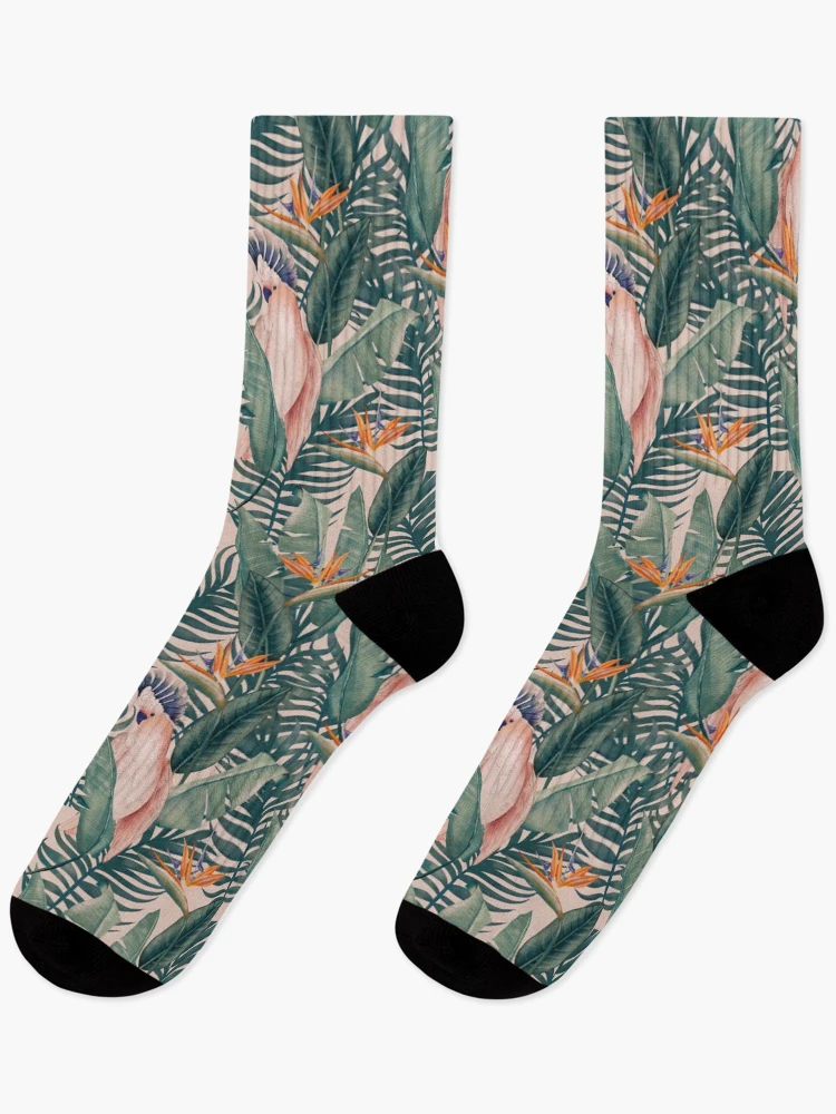 Thumbnail 1 of 5, Socks, Tropical pattern designed and sold by PatternCreator.