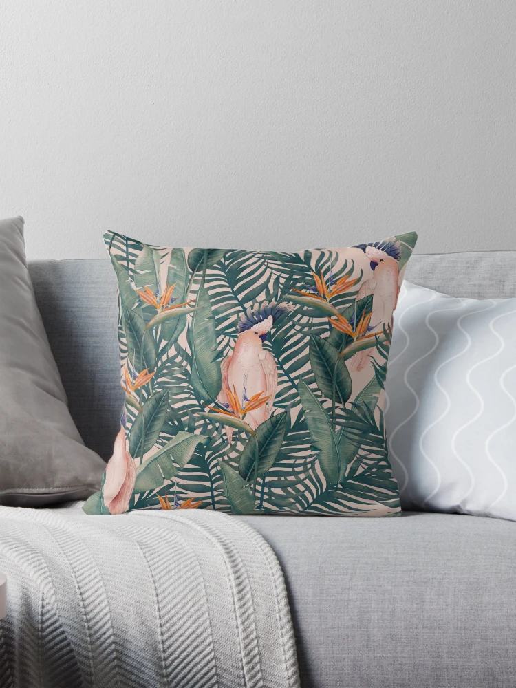Thumbnail 1 of 4, Pillow, Tropical pattern designed and sold by PatternCreator.
