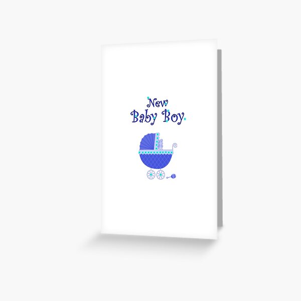 New Baby Boy card Greeting Card
