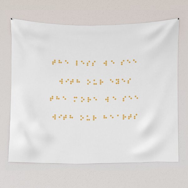 Item preview, The Less We See With Our Eyes, Braille Gifts  designed and sold by noirty.