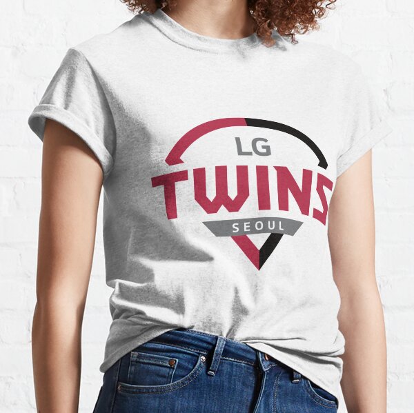 COZOK LG Twins Seoul Baseball KBO Mascot Logo Classic T-Shirt T Shirt 100% Cotton Tee LG Twins Seoul