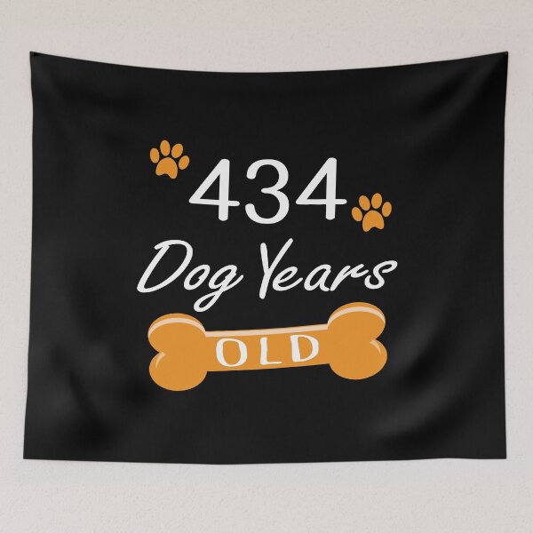 Item preview, 434 Dog Years Old Funny 62nd Birthday Puppy Lover design designed and sold by Grabitees.