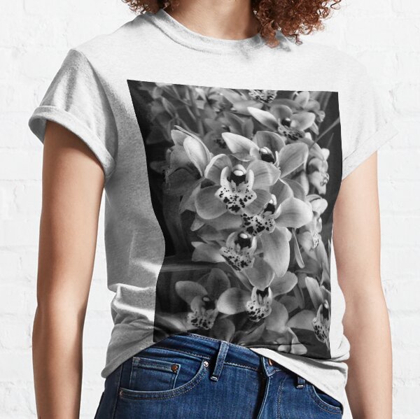 Monochrome Orchids Classic T-Shirt