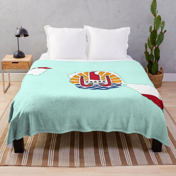 Item preview, Tahiti Map with Tahitian Flag designed and sold by Havocgirl.