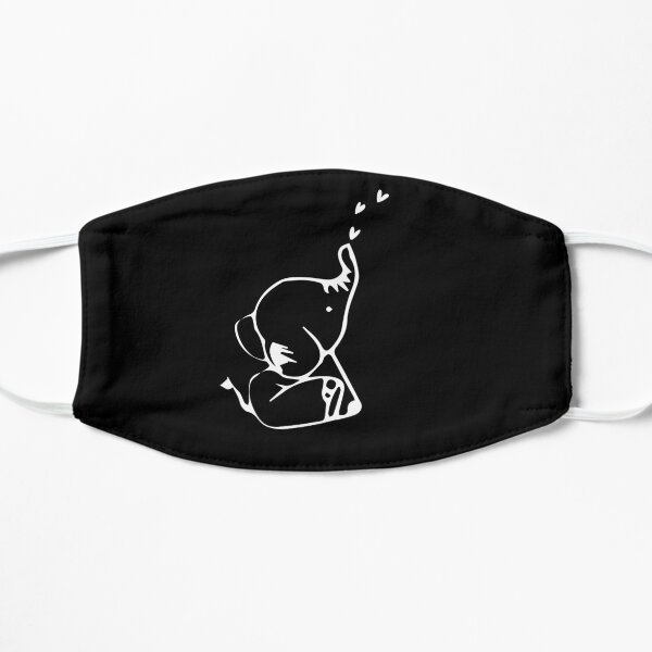 lustiges Elefantent-shirt - Schwarzweiss-T-Shirt Maske