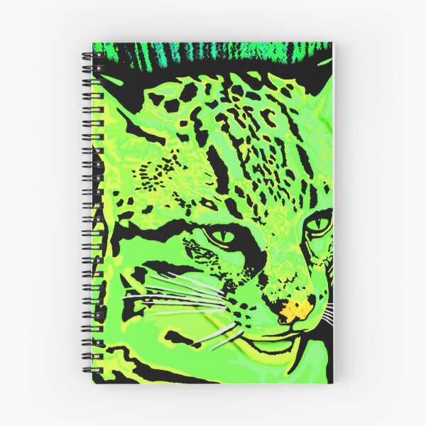 Item preview, Neon Green Ocelot artwork designed and sold by Jennifer Stedman.