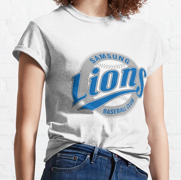 Samsung Lions Seoul KBO Logo T-Shirt summer top sports fan t