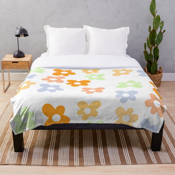 Golf Le Fleur inspired flower design (by Tyler the Creator). Throw Blanket